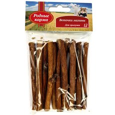 Родные Корма / Веточки Малины для Грызунов 10 см х 12 шт