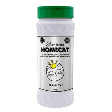 Homecat Silver Series / Дезодорант Хоумкэт Пахни Тут для кошачьего туалета с ароматом Васильков