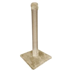 Homecat Люкс / Когтеточка Хоумкэт Столбик мех бежевый