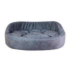 Homepet Leather / Диванчик Хоумпет для домашних животных Микровелюр Пыльно-голубой