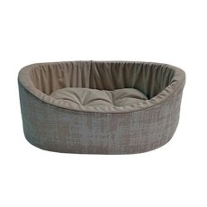 Homepet Indigo steel / Лежак Хоумпет для домашних животных Нежно-голубой с золотом