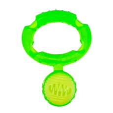 Homepet TPR / Игрушка Хоумпет для собак Тяни-толкай с пищалкой и отверстиями для лакомств