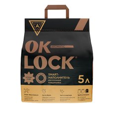 Ok-Lock КОФЕ / Наполнитель Ок-Лок растительный комкующийся