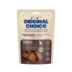 Original Choice Freeze Dry Snack / Лакомство Ориджинал Чойс для собак Мелких и Средних пород Наггетсы Индейка тыква