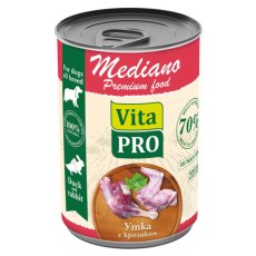 Vita Pro Mediano / Влажный корм Консервы Вита Про для собак Утка с кроликом кусочки в соусе (цена за упаковку)