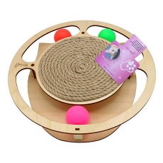 Glory Life / Игровой комплекс Глори Лайф для кошек Круг с шариками c Когтеточкой из Каната