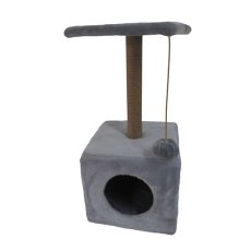 Homecat / Когтеточка Хоумкэт для Мейн-кунов и крупных кошек Домик с Площадкой Серый Большой