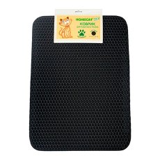 Homecat Eva / Коврик Хоумкэт для кошачьего туалета Двойной Прямоугольный Черный