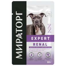 Мираторг Expert Renal / Влажный корм Паучи для взрослых собак всех пород при заболеваниях почек Бережная забота о здоровье почек