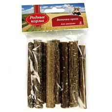 Родные Корма / Веточки Ореха для Грызунов 8 шт х 10 см
