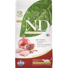 Farmina N&D Prime Line Adult Neutered Chicken & Pomegranate / Сухой Беззерновой корм Фармина для Стерилизованных кошек и Кастрированных котов Курица с Гранатом