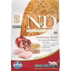 Farmina N&D Ancestral Grain Adult Chicken Spelt Oats Pomegranate / Сухой Низкозерновой корм Фармина для взрослых кошек Курица с Гранатом