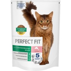 Perfect Fit Sterile / Сухой корм Перфект Фит для кастрированных котов и стерилизованных кошек Лосось