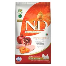 Farmina N&D Pumpkin Line Adult Mini Chicken & Pomegranate Grain free / Сухой Беззерновой корм Фармина для взрослых собак Мелких пород Курица с Гранатом и Тыквой