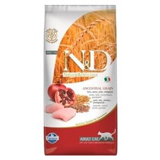 Farmina N&D Ancestral Grain Adult Chicken Spelt Oats Pomegranate / Сухой Низкозерновой корм Фармина для взрослых кошек Курица с Гранатом
