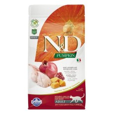 Farmina N&D Pumpkin Line Adult Pumpkin Quail Grain free / Сухой Беззерновой корм Фармина для взрослых кошек Перепел с Тыквой