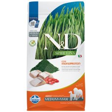 Farmina N&D GF Spirulina Herring & Wolfberry Adult Medium & Maxi / Сухой корм Фармина для собак Средних и Крупных пород Сельдь и ягоды годжи