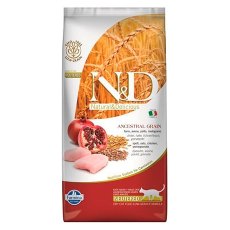Farmina N&D Ancestral Grain Adult Neutered Chicken Spelt Oats Pomegranate / Сухой Низкозерновой корм Фармина для взрослых Стерилизованных кошек и Кастрированных котов Курица с Гранатом