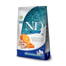 Farmina N&D Ocean Line Adult Medium Maxi Codfish Pumpkin Orange / Сухой Беззерновой корм Фармина для взрослых собак Средних и Крупных пород Треска с Тыквой и Апельсином
