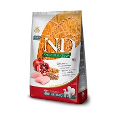 Farmina N&D Ancestral Grain Adult Medium & Maxi Chicken Spelt Oats Pomegranate / Сухой Низкозерновой корм Фармина для собак Средних и Крупных пород Курица с Гранатом