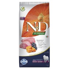 Farmina N&D Pumpkin Line Adult Maxi Giant Lamb & Blueberry Grain free / Сухой Беззерновой корм Фармина для взрослых собак Крупных и Гигантских пород Ягненок с Черникой и Тыквой