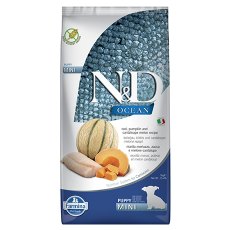 Farmina N&D Ocean Line Puppy Mini Cod Pumpkin&Cantaloupe Melon Grain free / Сухой Беззерновой корм Фармина для Щенков Мелких пород Треска Тыква и Мускусная дыня