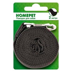 Homepet / Поводок Хоумпет для собак Брезентовый с карабином