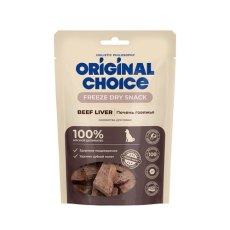Original Choice Freeze Dry Snack / Лакомство Ориджинал Чойс для собак Печень говяжья