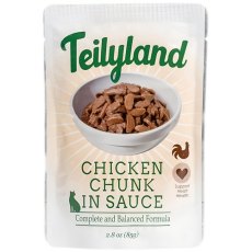 Pettric Teilyland Chiken Chunk In Sauce / Влажный корм Петрик для кошек полнорационный с Курицей в соусе (цена за упаковку)