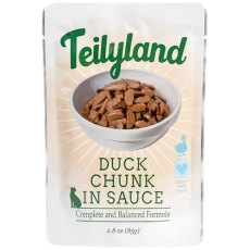 Pettric Teilyland Duck Chunk In Sauce / Влажный корм Петрик для кошек полнорационный с Уткой в соусе (цена за упаковку)