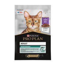 PRO PLAN ADULT / Влажный корм Паучи ПРО ПЛАН для взрослых кошек с уткой в соусе (цена за упаковку)