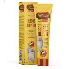 Деревенские лакомства / Паста для вывода шерсти для кошек со вкусом Креветки