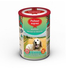 Родные Корма / Консервы для собак Жареха мясная по-Двински (цена за упаковку)