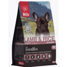 Blitz Puppy Sensitive All Breeds Lamb & Rice / Сухой корм Блиц для Щенков всех пород Ягненок рис