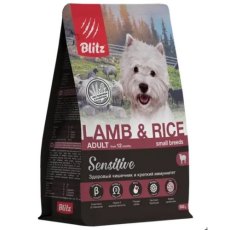 Blitz Sensitive Adult Small Breeds Lamb & Rice / Сухой корм Блиц для взрослых собак Мелких пород Ягненок рис