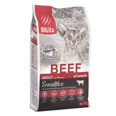 Blitz Sensitive Adult Beef / Сухой корм Блиц для взрослых кошек Говядина