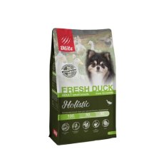 Blitz Holistic Adult Mini Breeds Fresh Duck / Cухой корм Блиц Монопротеиновый для собак мелких пород со свежей Уткой