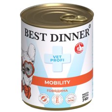 Best Dinner Exclusive Vet Profi Mobility / Консервы Бест Диннер для собак Говядина (цена за упаковку)