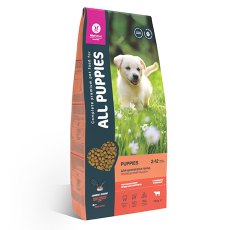 All Puppies / Сухой корм Ол Паппис для Щенков с Говядиной и овощами