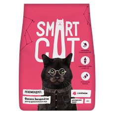 Smart Cat / Сухой корм Смарт Кэт для взрослых кошек с Ягненком