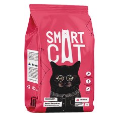 Smart Cat / Сухой корм Смарт Кэт для взрослых кошек с Ягненком