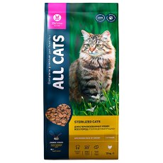 All Cats / Сухой корм Ол Кэтс для Стерилизованных кошек с Курицей