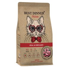 Best Dinner Holistic Adult Cat Hypoallergenic Veal & Oregano / Сухой корм Бест Диннер для кошек Гипоаллергенный Телятина орегано