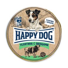 Happy Dog NaturLine / Паштет Хэппи Дог для собак Телятина с овощами (цена за упаковку, Россия)