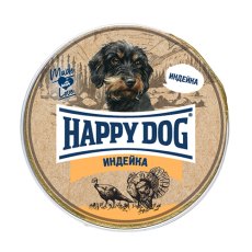 Happy Dog NaturLine / Паштет Хэппи Дог для собак Индейка (цена за упаковку, Россия)
