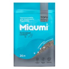 Miaumi Tofu Activated carbon / Комкующийся наполнитель Мяуми для кошачьего туалета с Активированным углем