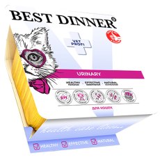 Best Dinner Vet Profi Urinary / Влажный полнорационный диетический паштет Бест Диннер Ламистеры для кошек с Ягненком Профилактика МКБ (Цена за упаковку)