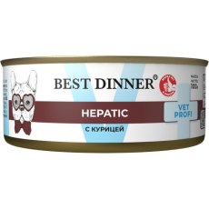 Best Dinner Vet Profi Hepatic / Диетический корм Бест Диннер для собак с Курицей (цена за упаковку)