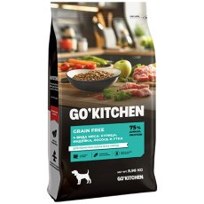 GO KITCHEN Grain Free Senior 4 Meat Recipe / Сухой Беззерновой корм Гоу Китчен для Пожилых собак всех пород 4 вида мяса: Курица Индейка Лосось и Утка
