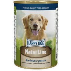 Happy Dog NaturLine / Консервы Хэппи Дог для собак Ягненок с Рисом (цена за упаковку, Россия)